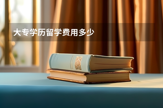 大专学历留学费用多少