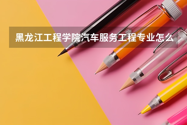 黑龙江工程学院汽车服务工程专业怎么样?