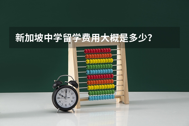 新加坡中学留学费用大概是多少？