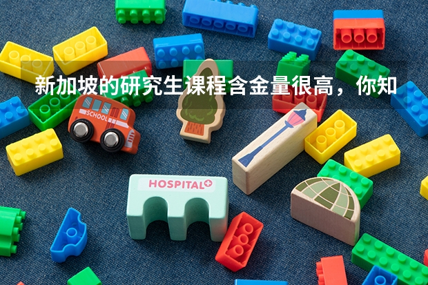新加坡的研究生课程含金量很高，你知道新加坡一年研究生多少学费吗？