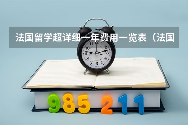 法国留学超详细一年费用一览表（法国出国留学费用）