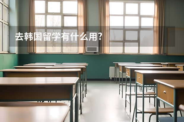 去韩国留学有什么用?