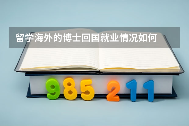 留学海外的博士回国就业情况如何