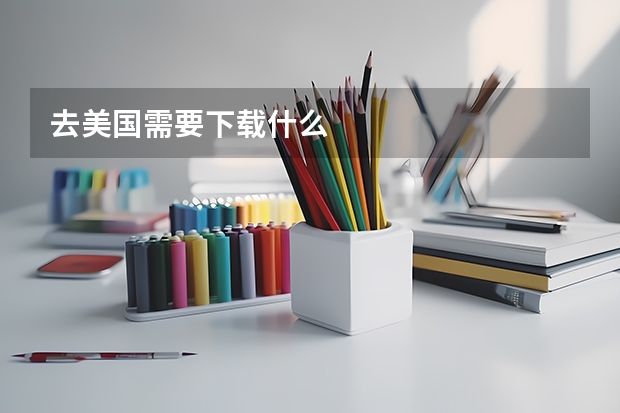 去美国需要下载什么